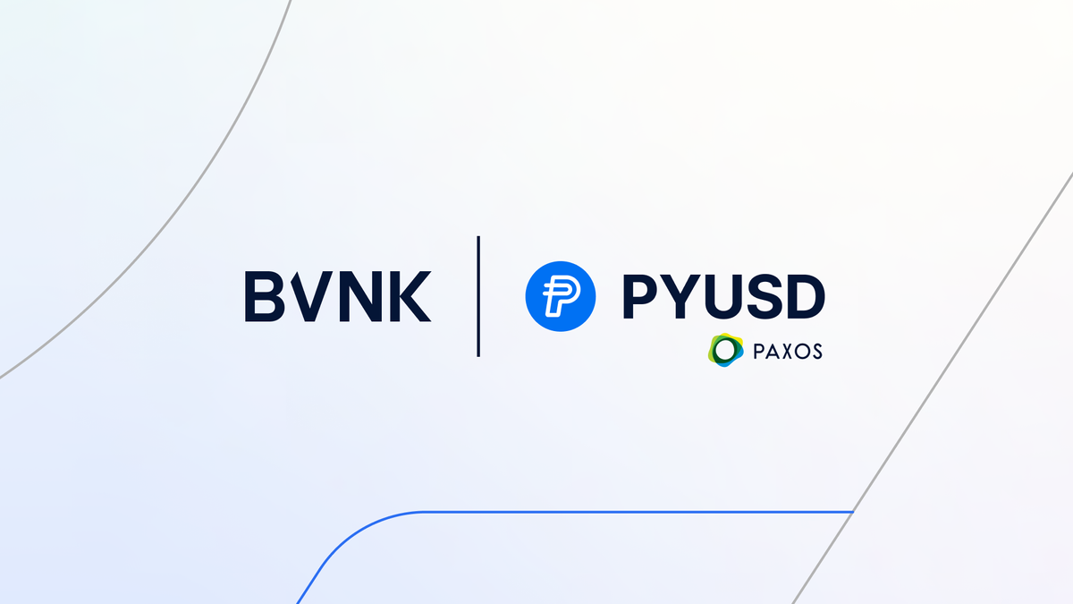 BVNK enables PayPal USD (PYUSD) in a step forward for mainstream adoption of stablecoins