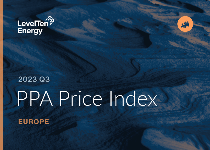 LevelTen Energy’s 2023 Q3 Europe PPA Price Index: Europe’s Renewable PPA Prices Saw Modest Increases in Q3, But Price Stability May Not Last Long