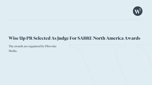Wise Up PR Selected As Judge For SABRE North America Awards